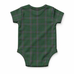 MacRae (McRae) Tartan Baby Onesie , Plaid Infant Bodysuit for Boys & Girls (0-24M), Snap Closure Newborn Romper for Holiday & Photoshoot