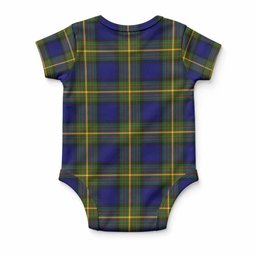 Muir Tartan Baby Onesie , Plaid Infant Bodysuit for Boys & Girls (0-24M), Snap Closure Newborn Romper for Holiday & Photoshoot