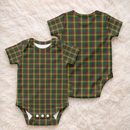 MacMillan (McMillan) Tartan Baby Onesie , Plaid Infant Bodysuit for Boys & Girls (0-24M), Snap Closure Newborn Romper for Holiday & Photoshoot