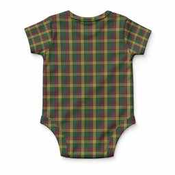 MacMillan (McMillan) Tartan Baby Onesie , Plaid Infant Bodysuit for Boys & Girls (0-24M), Snap Closure Newborn Romper for Holiday & Photoshoot