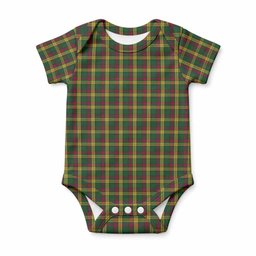 MacMillan (McMillan) Tartan Baby Onesie , Plaid Infant Bodysuit for Boys & Girls (0-24M), Snap Closure Newborn Romper for Holiday & Photoshoot