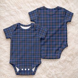 Jewish Tartan Baby Onesie , Plaid Infant Bodysuit for Boys & Girls (0-24M), Snap Closure Newborn Romper for Holiday & Photoshoot