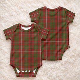 Hay Tartan Baby Onesie , Plaid Infant Bodysuit for Boys & Girls (0-24M), Snap Closure Newborn Romper for Holiday & Photoshoot