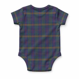 Jenkins of Wales Tartan Baby Onesie , Plaid Infant Bodysuit for Boys & Girls (0-24M), Snap Closure Newborn Romper for Holiday & Photoshoot