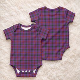 Montgomery Tartan Baby Onesie , Plaid Infant Bodysuit for Boys & Girls (0-24M), Snap Closure Newborn Romper for Holiday & Photoshoot