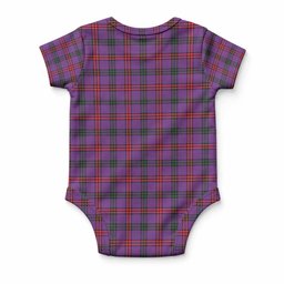 Montgomery Tartan Baby Onesie , Plaid Infant Bodysuit for Boys & Girls (0-24M), Snap Closure Newborn Romper for Holiday & Photoshoot