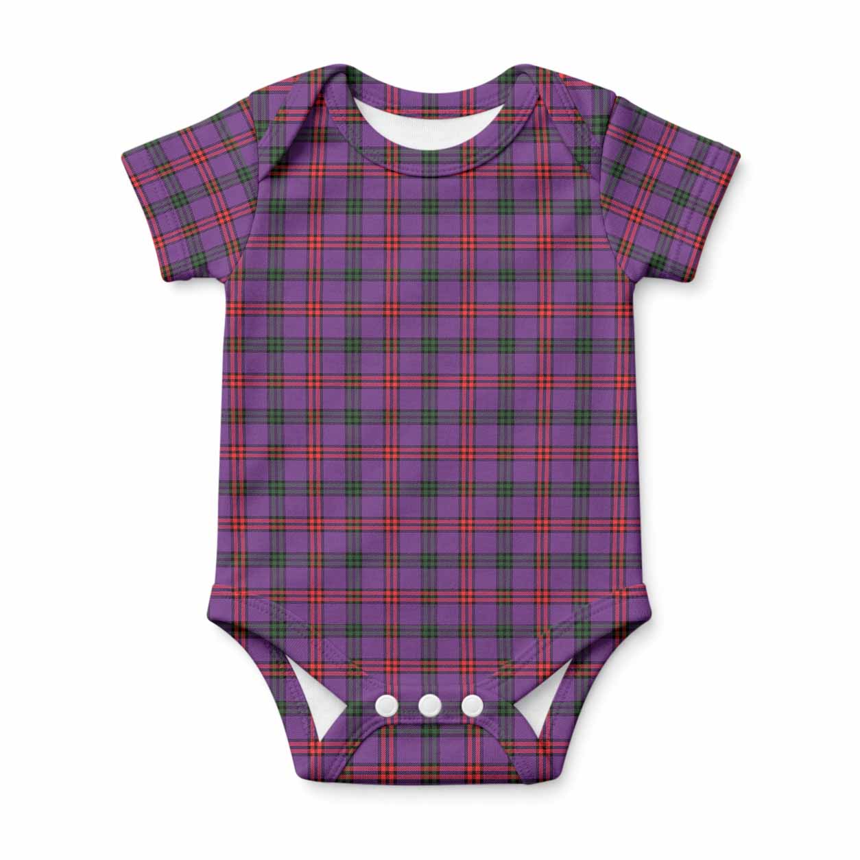 Montgomery Tartan Baby Onesie , Plaid Infant Bodysuit for Boys & Girls (0-24M), Snap Closure Newborn Romper for Holiday & Photoshoot
