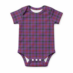 Montgomery Tartan Baby Onesie , Plaid Infant Bodysuit for Boys & Girls (0-24M), Snap Closure Newborn Romper for Holiday & Photoshoot