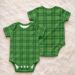 Galloway Tartan Baby Onesie , Plaid Infant Bodysuit for Boys & Girls (0-24M), Snap Closure Newborn Romper for Holiday & Photoshoot