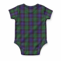 Mitchell Tartan Baby Onesie , Plaid Infant Bodysuit for Boys & Girls (0-24M), Snap Closure Newborn Romper for Holiday & Photoshoot
