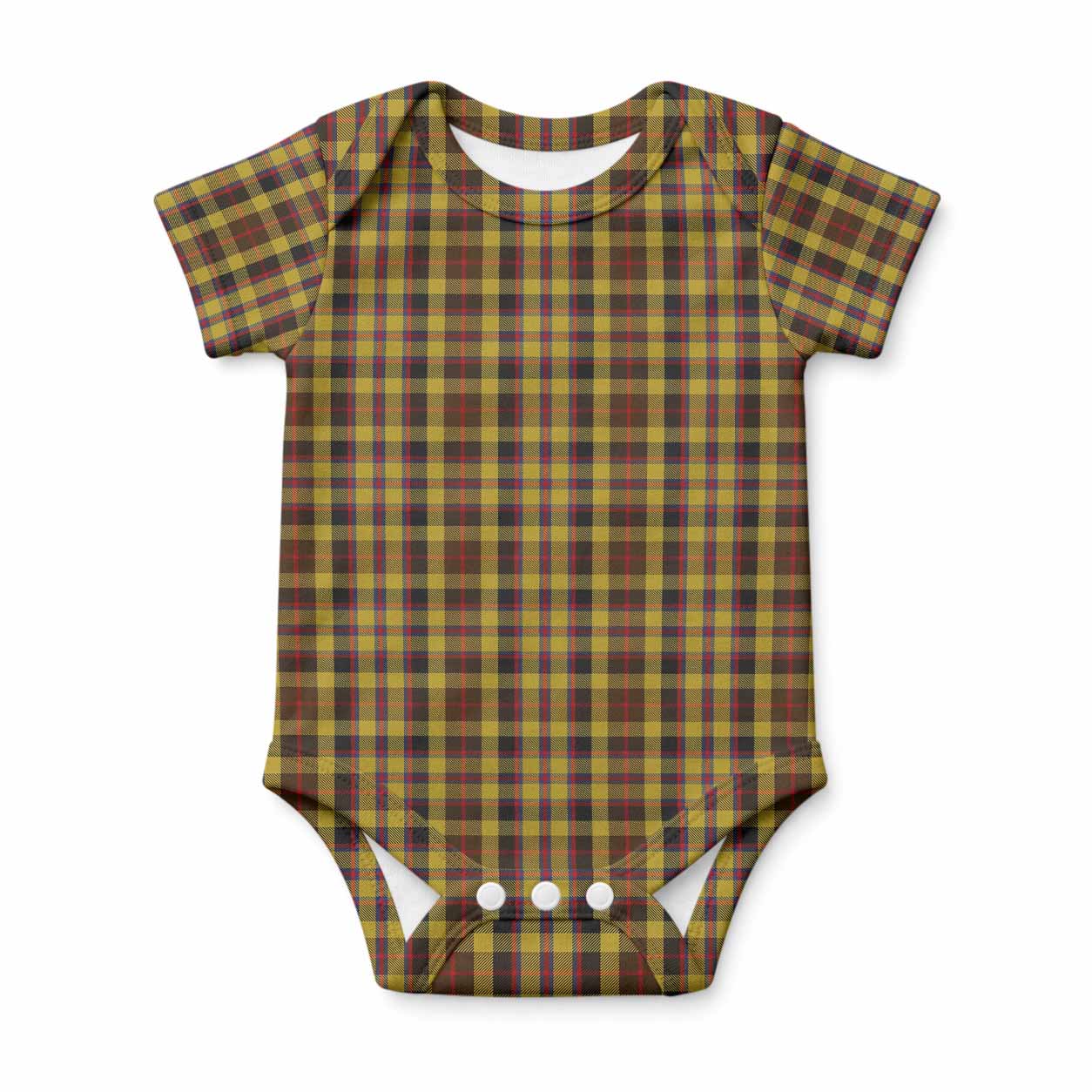 Jardine Tartan Baby Onesie , Plaid Infant Bodysuit for Boys & Girls (0-24M), Snap Closure Newborn Romper for Holiday & Photoshoot