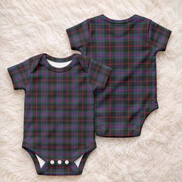 Nairn Tartan Baby Onesie , Plaid Infant Bodysuit for Boys & Girls (0-24M), Snap Closure Newborn Romper for Holiday & Photoshoot