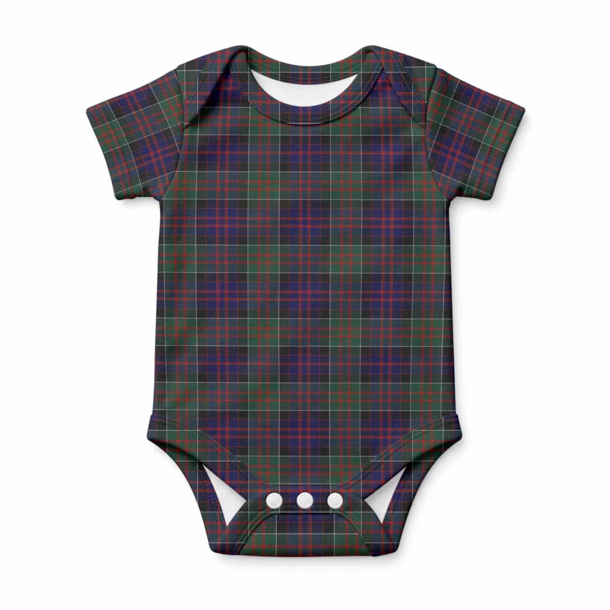 MacDonald (McDonald) of Clanranald Tartan Baby Onesie , Plaid Infant Bodysuit for Boys & Girls (0-24M), Snap Closure Newborn Romper for Holiday & Photoshoot
