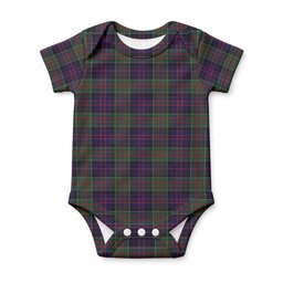 MacDonald (McDonald) of Clanranald Tartan Baby Onesie , Plaid Infant Bodysuit for Boys & Girls (0-24M), Snap Closure Newborn Romper for Holiday & Photoshoot