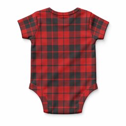 Hogg (Hog) Tartan Baby Onesie , Plaid Infant Bodysuit for Boys & Girls (0-24M), Snap Closure Newborn Romper for Holiday & Photoshoot