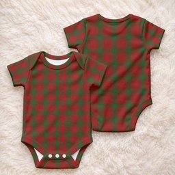 MacQuarrie (McQuarrie) Tartan Baby Onesie , Plaid Infant Bodysuit for Boys & Girls (0-24M), Snap Closure Newborn Romper for Holiday & Photoshoot