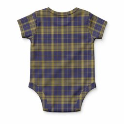 Morris of Wales Tartan Baby Onesie , Plaid Infant Bodysuit for Boys & Girls (0-24M), Snap Closure Newborn Romper for Holiday & Photoshoot