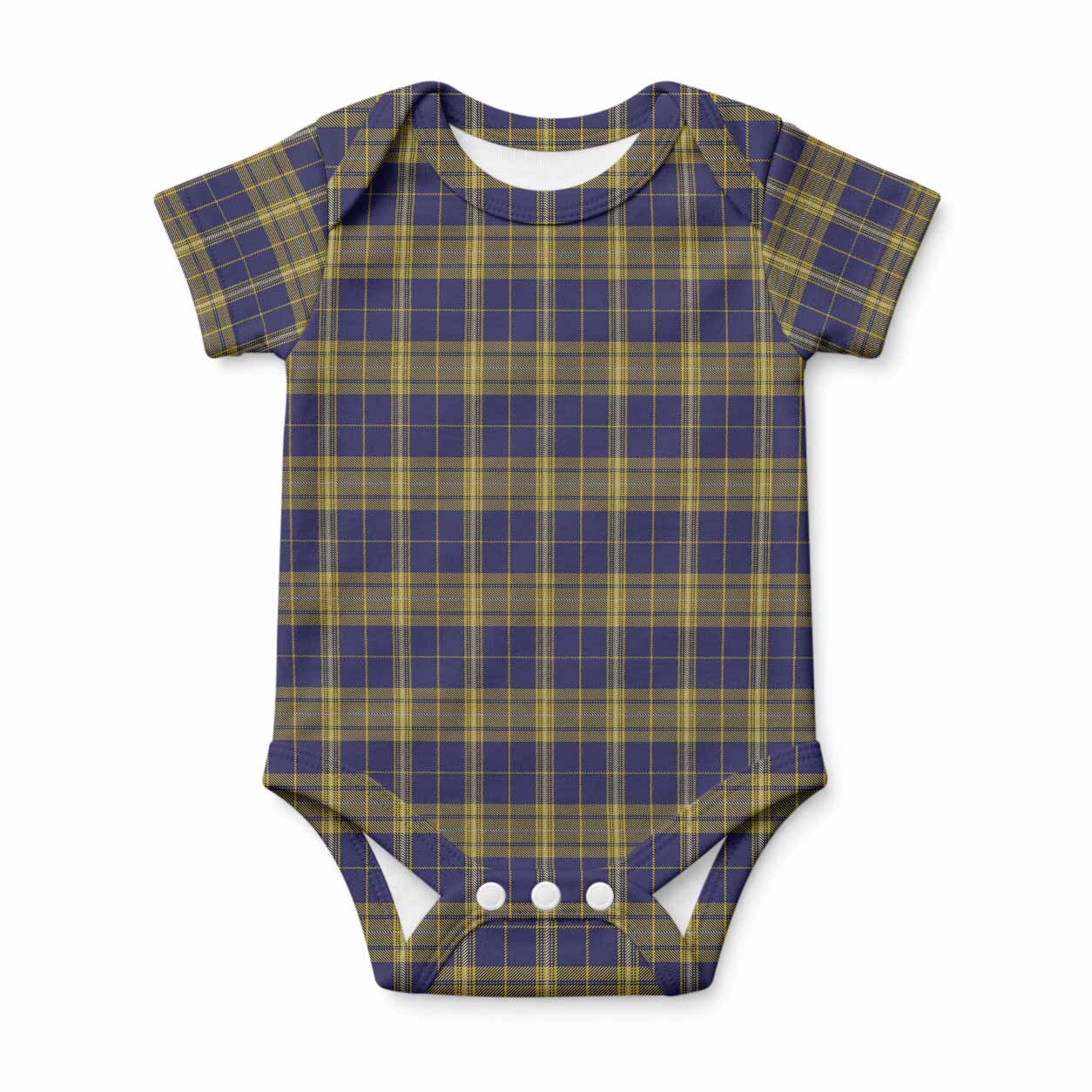 Morris of Wales Tartan Baby Onesie , Plaid Infant Bodysuit for Boys & Girls (0-24M), Snap Closure Newborn Romper for Holiday & Photoshoot