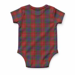 Fraser Tartan Baby Onesie , Plaid Infant Bodysuit for Boys & Girls (0-24M), Snap Closure Newborn Romper for Holiday & Photoshoot
