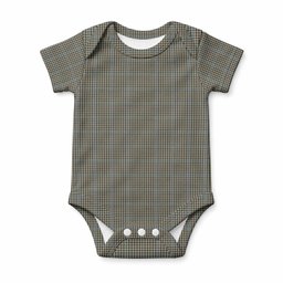Haig Tartan Baby Onesie , Plaid Infant Bodysuit for Boys & Girls (0-24M), Snap Closure Newborn Romper for Holiday & Photoshoot