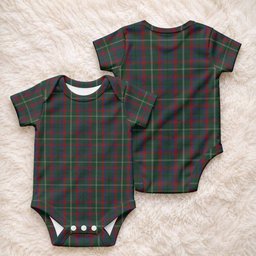 Mayo Tartan Baby Onesie , Plaid Infant Bodysuit for Boys & Girls (0-24M), Snap Closure Newborn Romper for Holiday & Photoshoot