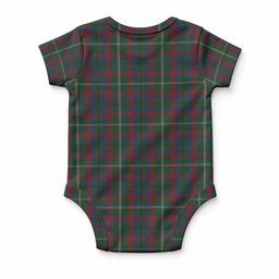 Mayo Tartan Baby Onesie , Plaid Infant Bodysuit for Boys & Girls (0-24M), Snap Closure Newborn Romper for Holiday & Photoshoot