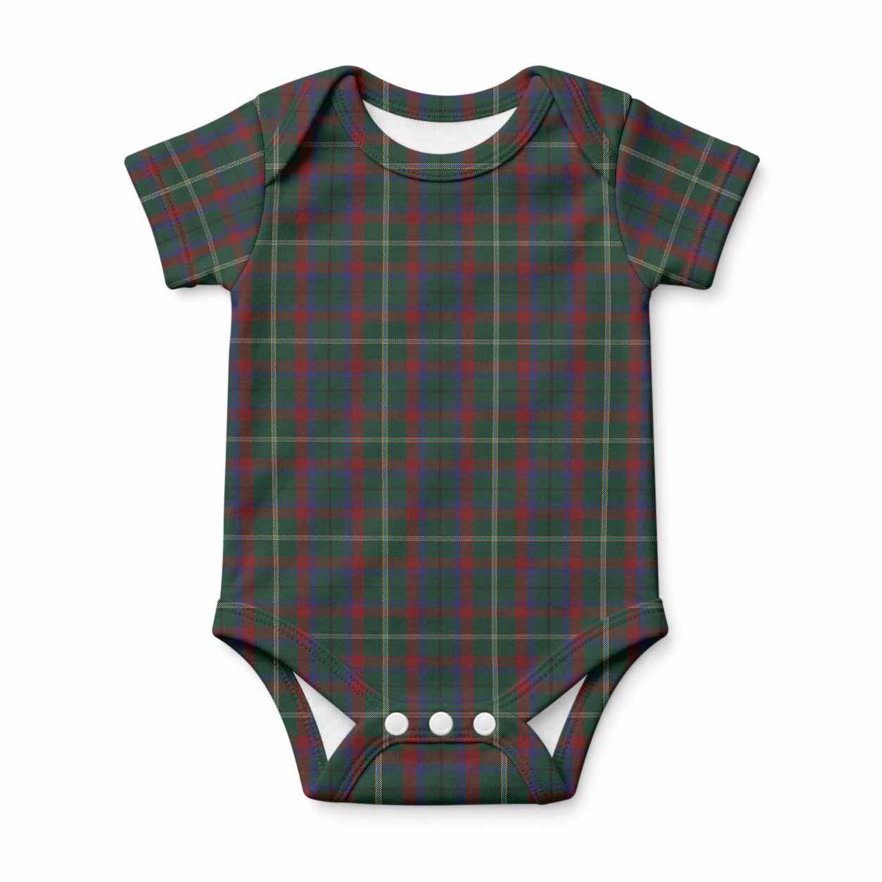 Mayo Tartan Baby Onesie , Plaid Infant Bodysuit for Boys & Girls (0-24M), Snap Closure Newborn Romper for Holiday & Photoshoot