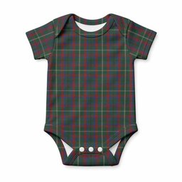 Mayo Tartan Baby Onesie , Plaid Infant Bodysuit for Boys & Girls (0-24M), Snap Closure Newborn Romper for Holiday & Photoshoot