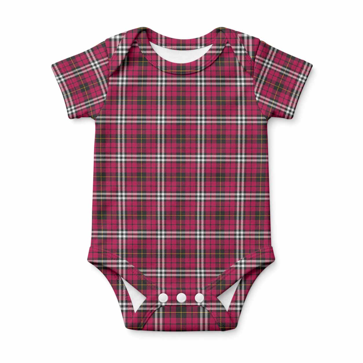 Little Tartan Baby Onesie , Plaid Infant Bodysuit for Boys & Girls (0-24M), Snap Closure Newborn Romper for Holiday & Photoshoot