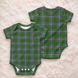 Pringle Tartan Baby Onesie , Plaid Infant Bodysuit for Boys & Girls (0-24M), Snap Closure Newborn Romper for Holiday & Photoshoot