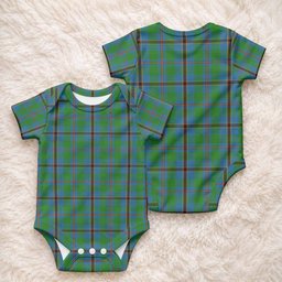 Snodgrass Tartan Baby Onesie , Plaid Infant Bodysuit for Boys & Girls (0-24M), Snap Closure Newborn Romper for Holiday & Photoshoot