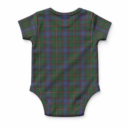 Skene Tartan Baby Onesie , Plaid Infant Bodysuit for Boys & Girls (0-24M), Snap Closure Newborn Romper for Holiday & Photoshoot