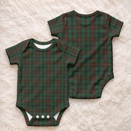 Tennant Tartan Baby Onesie , Plaid Infant Bodysuit for Boys & Girls (0-24M), Snap Closure Newborn Romper for Holiday & Photoshoot
