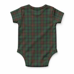 Tennant Tartan Baby Onesie , Plaid Infant Bodysuit for Boys & Girls (0-24M), Snap Closure Newborn Romper for Holiday & Photoshoot