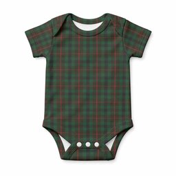 Tennant Tartan Baby Onesie , Plaid Infant Bodysuit for Boys & Girls (0-24M), Snap Closure Newborn Romper for Holiday & Photoshoot