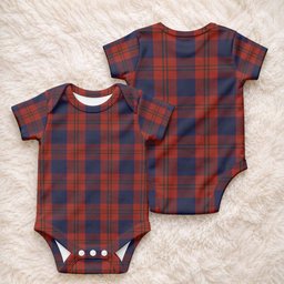 Wotherspoon Tartan Baby Onesie , Plaid Infant Bodysuit for Boys & Girls (0-24M), Snap Closure Newborn Romper for Holiday & Photoshoot