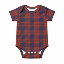 Wotherspoon Tartan Baby Onesie , Plaid Infant Bodysuit for Boys & Girls (0-24M), Snap Closure Newborn Romper for Holiday & Photoshoot