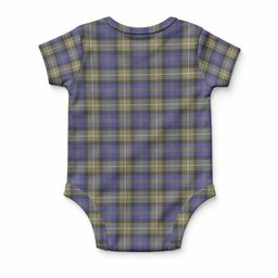 Rennie Tartan Baby Onesie , Plaid Infant Bodysuit for Boys & Girls (0-24M), Snap Closure Newborn Romper for Holiday & Photoshoot
