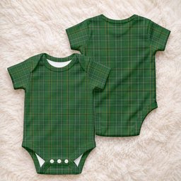 Wexford Tartan Baby Onesie , Plaid Infant Bodysuit for Boys & Girls (0-24M), Snap Closure Newborn Romper for Holiday & Photoshoot