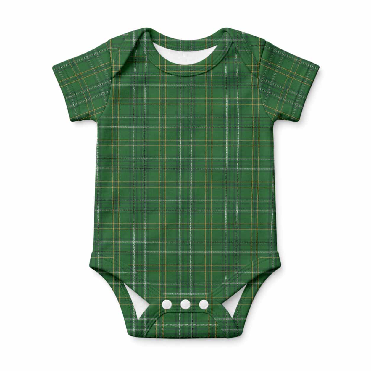 Wexford Tartan Baby Onesie , Plaid Infant Bodysuit for Boys & Girls (0-24M), Snap Closure Newborn Romper for Holiday & Photoshoot