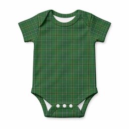 Wexford Tartan Baby Onesie , Plaid Infant Bodysuit for Boys & Girls (0-24M), Snap Closure Newborn Romper for Holiday & Photoshoot