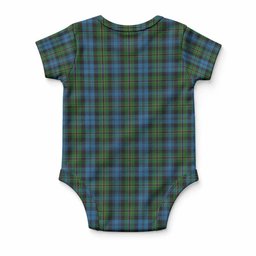Polaris Tartan Baby Onesie , Plaid Infant Bodysuit for Boys & Girls (0-24M), Snap Closure Newborn Romper for Holiday & Photoshoot