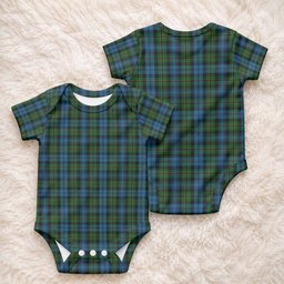 Polaris Tartan Baby Onesie , Plaid Infant Bodysuit for Boys & Girls (0-24M), Snap Closure Newborn Romper for Holiday & Photoshoot