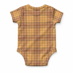 Ulster Tartan Baby Onesie , Plaid Infant Bodysuit for Boys & Girls (0-24M), Snap Closure Newborn Romper for Holiday & Photoshoot