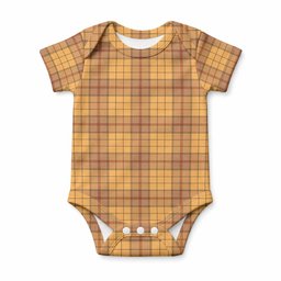 Ulster Tartan Baby Onesie , Plaid Infant Bodysuit for Boys & Girls (0-24M), Snap Closure Newborn Romper for Holiday & Photoshoot