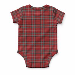 Stewart (Stuart) of Bute Tartan Baby Onesie , Plaid Infant Bodysuit for Boys & Girls (0-24M), Snap Closure Newborn Romper for Holiday & Photoshoot