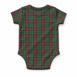 Walker Tartan Baby Onesie , Plaid Infant Bodysuit for Boys & Girls (0-24M), Snap Closure Newborn Romper for Holiday & Photoshoot