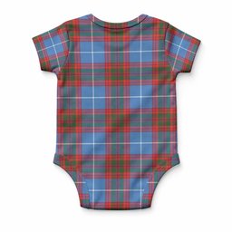 Trotter Tartan Baby Onesie , Plaid Infant Bodysuit for Boys & Girls (0-24M), Snap Closure Newborn Romper for Holiday & Photoshoot