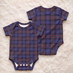 Pride of Scotland Tartan Baby Onesie , Plaid Infant Bodysuit for Boys & Girls (0-24M), Snap Closure Newborn Romper for Holiday & Photoshoot