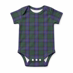 Robb Tartan Baby Onesie , Plaid Infant Bodysuit for Boys & Girls (0-24M), Snap Closure Newborn Romper for Holiday & Photoshoot